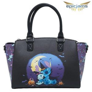 Loungefly Disney Lilo & Stitch Halloween Scrump & Stitch Satchel Bag